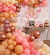 Girl Teddy Bear Boho Balloon Garland
