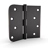 goldenwarm 3 Pack 4in Oil Rubbed Bronze Door Hinges Interior Door Hinges 4 x 4 Inch with Square &...