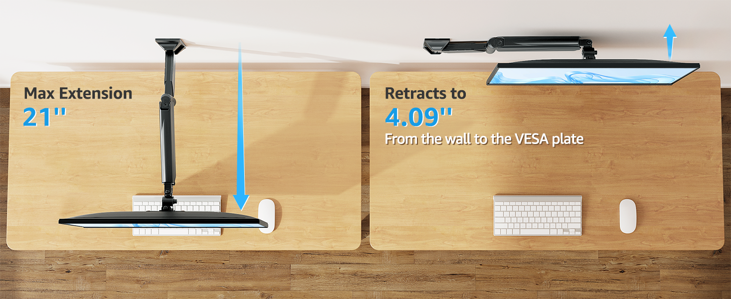 wall mounted monitor arm