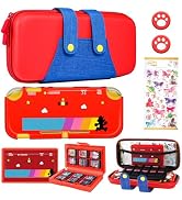 Gurgitat 6in1 Maro Switch Lite Case for Nintendo Switch Lite Carrying Cases Boy Teens Anime Durab...