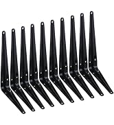HEART ART 10 Pack Shelf Bracket 12 Inch ,Heavy Duty Shelf Brackets,Floating Shelf Bracket L Brack...