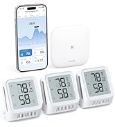 X-Sense WiFi Thermometer Indoor Hygrometer, Digital Temperature Sensor with App Notification Aler...