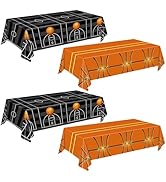 QIYANPAX 4 Pieces Basketball Tablecloth - Basketball Birthday Party Decorations Basketball Table ...