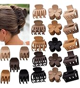 20 PCS Small Claw Hair Clips for Women & Girls, Durable Matte Claw CLips for Thin Hair,Hair Jaw C...