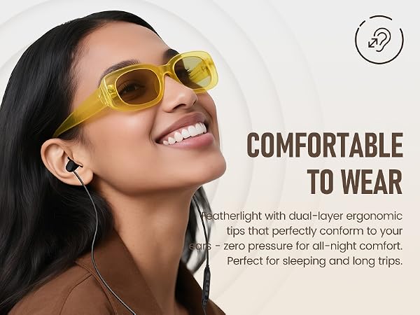 ergonomic design for sleep earphones