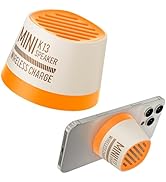 COLSUR Magnetic Bluetooth Speaker, Wireless Charger Station, Portable Mini Speaker with Wireless ...