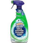 Scrubbing Bubbles Mega Bathroom and Shower Cleaner Spray, Foaming Action Removes Limescale and So...