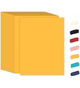 100 Sheets Yellow Cardstock 8.5 x 11 65lb Paper, Goefun Yellow Card Stock Printer Paper for Invit...