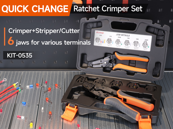 Ratcheting Crimping Tool Set