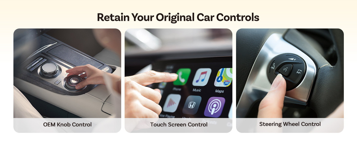 Universal Wireless Adapter for Factory Wired CarPlay Cars, Compatible with 2016-2026 Models