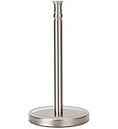 Siwil Paper Towel Holder Countertop, One-Handed Ripping Paper Towel Roll Holder Freestanding, Hea...