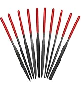 KALIM 10Pcs 6.3 inches Needle File Set Hardened Alloy Strength Steel Files, 150-Grit, Suitable fo...
