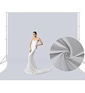 Aimosen 10x10 FT Gray Backdrop Background for Photography Large Photo Backdrop Curtain Drapes, Hi...
