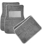 MUQIDA 4PCS Car Floor Mats, Anti-Slip Waterproof Car Carpets with Safety Heel Pad, Heavy Duty Flo...