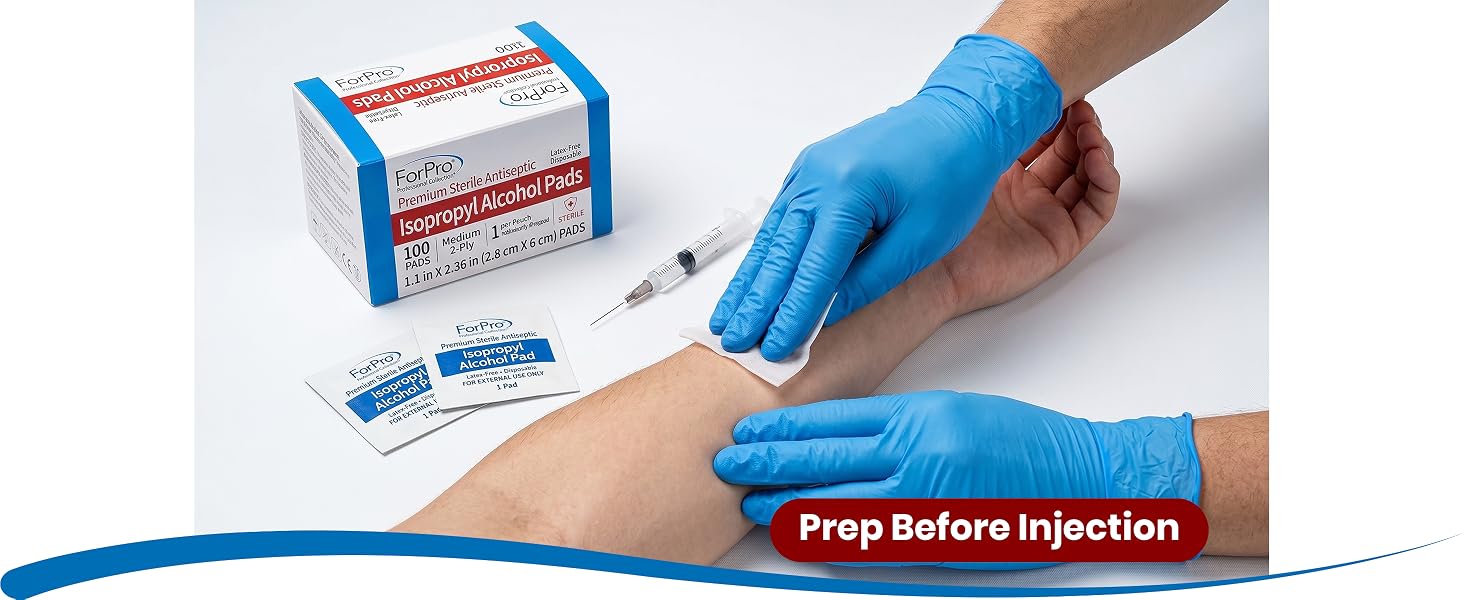 wound cleaning pads,medical wipes individually wrapped,sterile first aid wipes,prep wipes for shots,