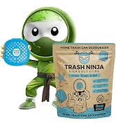 Trash Ninja Trash Can Deodorizer – Stick-On Air Freshener with Activated Charcoal and Fresh Ocean...