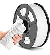 JAYO TPU Filament 1.75mm White 1KG, 95A Flexible Soft 3D Printer Filament Dimensional Accuracy +/...