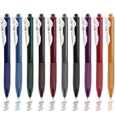 MyLifeUNIT Retractable Gel Pens, Quick Dry Ink Vintage Colors Pens for Journaling, Medium Point (...