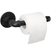 Jeasor Industrial Pipe Toilet Paper Holder, Heavy Duty DIY Vintage Rustic Iron Farmhouse Style Ro...