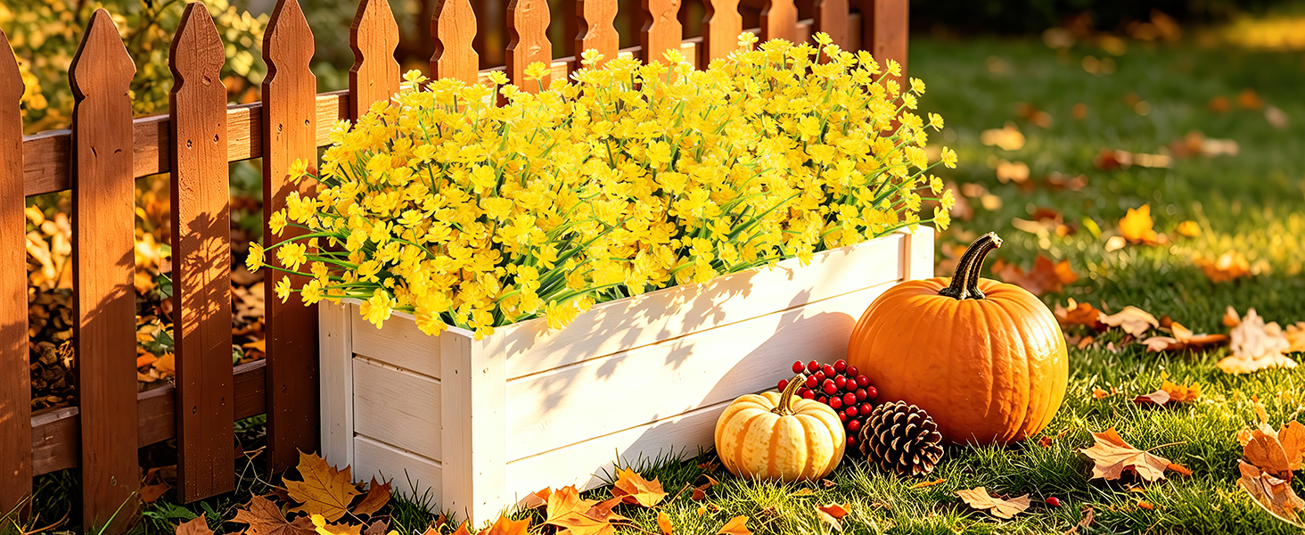 fake fall flowers