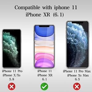 Compatible with iPhone XR iPhone 11 Screen protector