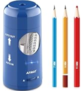AFMAT Electric Pencil Sharpener, Rechargeable Automatic Pencil Sharpener for Jumbo & Colored Penc...