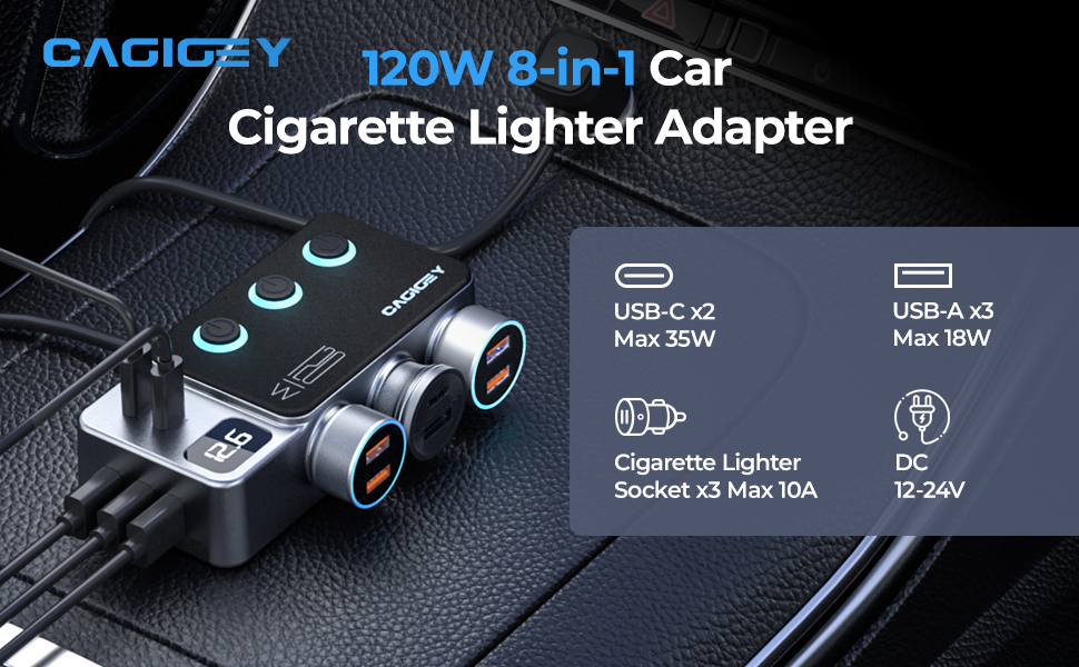 Cigarette Lighter Splitter