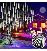 KNONEW Christmas Lights Outdoor, 15 inch 24 Tubes 672 LED Meteor Shower Lights Plug in Waterproof...
