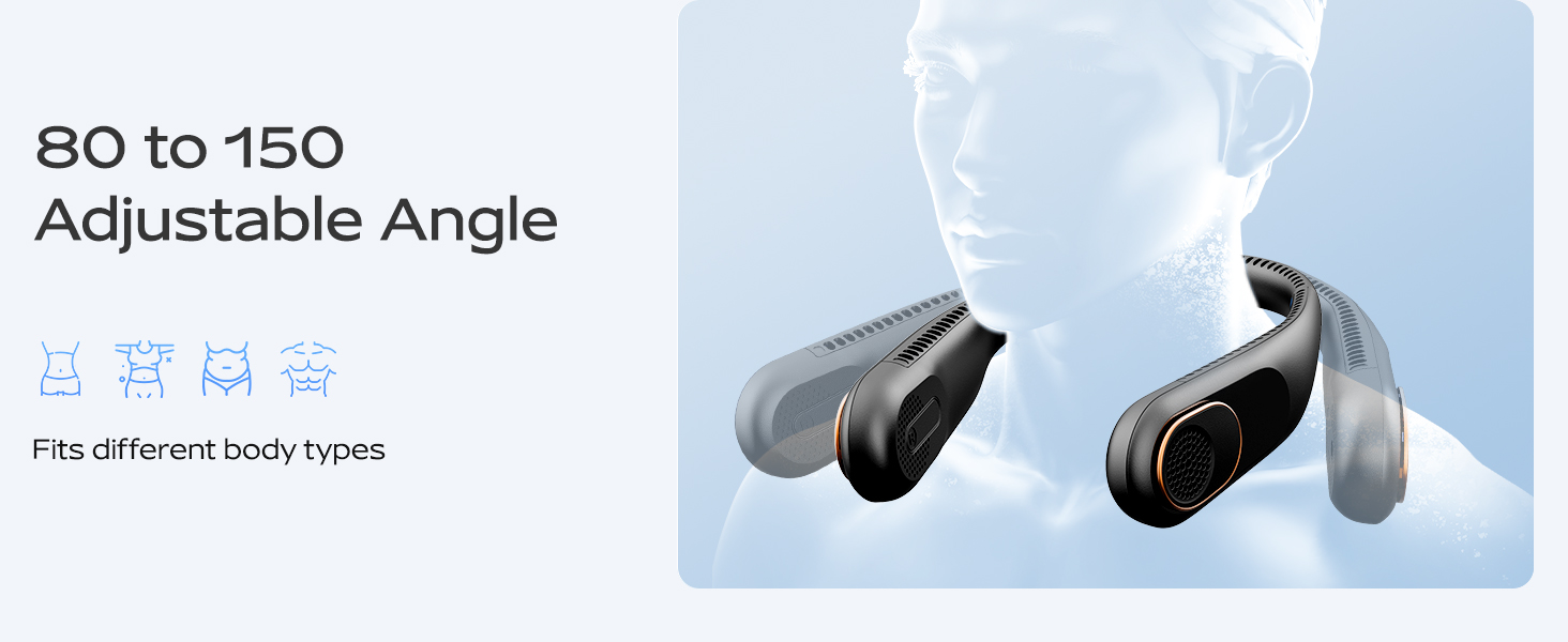 neck fans that blow cold air; personal fan; neck fan rechargeable; travel gifts for women;