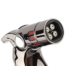 Windproof jet flame of 4 burners