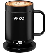 VFZO Smart Mug,Self heating,Temperature-Controlled, Self-Heating Coffee Mug.LED real-time tempera...