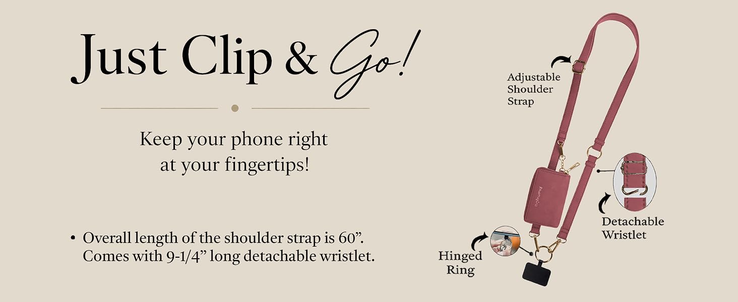 Just Clip & Go. Keep your phone right at your fingertips.