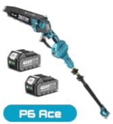 SEESII 2-in-1 Electric Pole Saws: Brushless Mini Chainsaw Cordless 6 Inch, 2 x 4000mAh Batteries,...