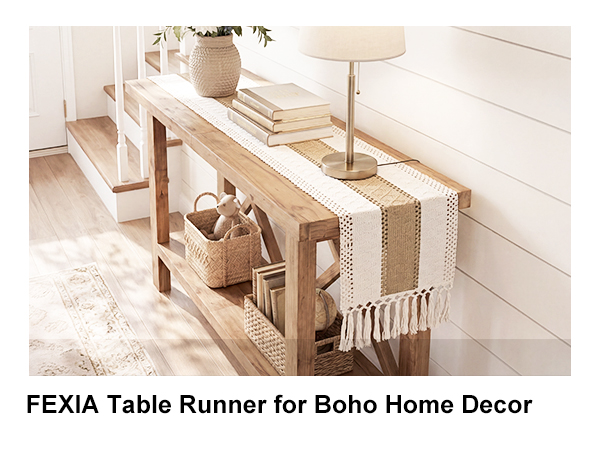 macrame table runner