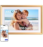 ARZOPA Digital Picture Frame WiFi 10.1" HD IPS Touch Screen Smart Metal Photo Frame Electronic Fr...