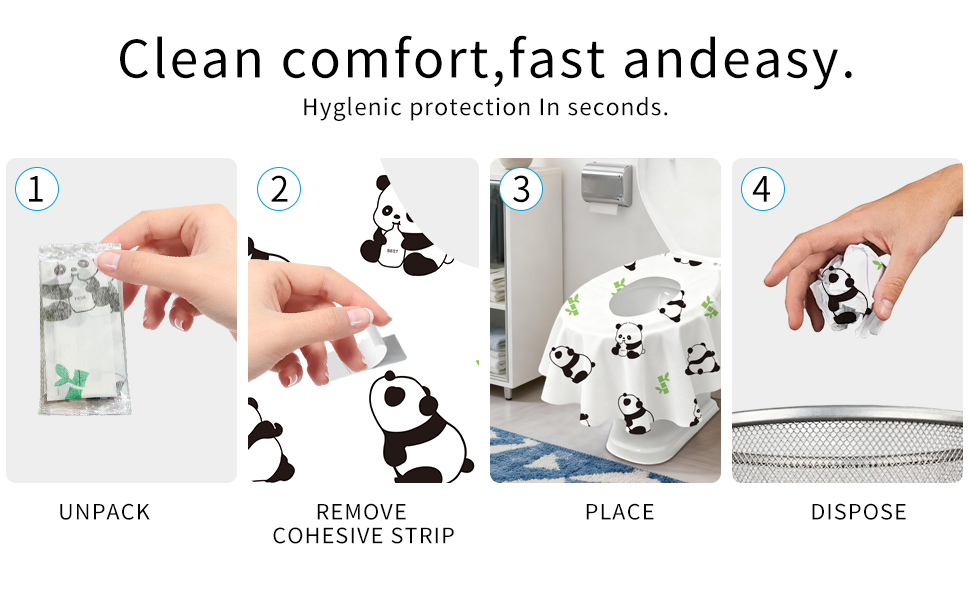 20 Pack Toilet Seat Covers Disposable, Waterproof, Ideal for Kids and Adults