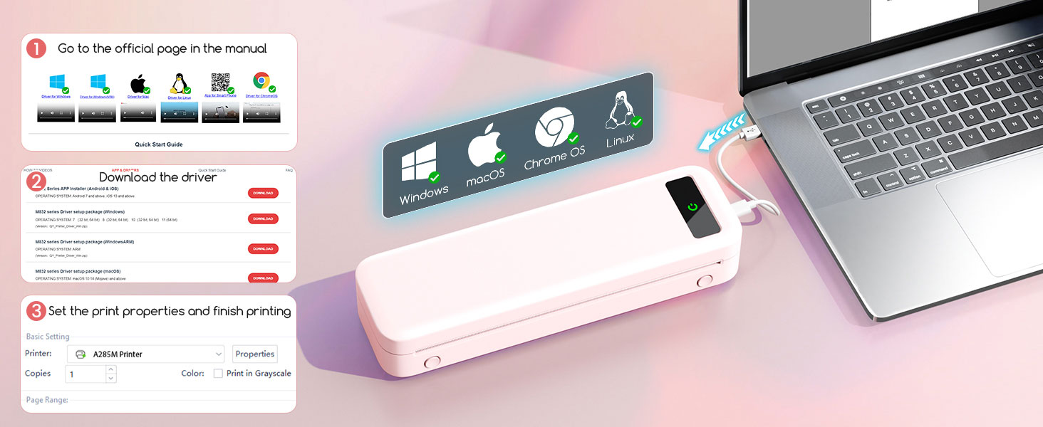 portable printer for laptop