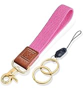 Fishent Stretchy Wristlet Keychain,Braided Cute Wrist Lanyards for Keys, Key Chain Holder for Wom...