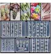 5Pcs 3D Flowers Nail Art Mold Arts Lotus Cherry Phalaenopsis Orchid Molds for Accessories Supplie...