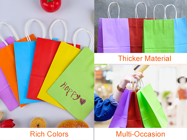 Kraft Paper Party Favor Gift Bags