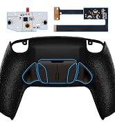 eXtremeRate Textured Black Programmable Real Metal Buttons (RMB) Version RISE4 Remap Kit for PS5 ...