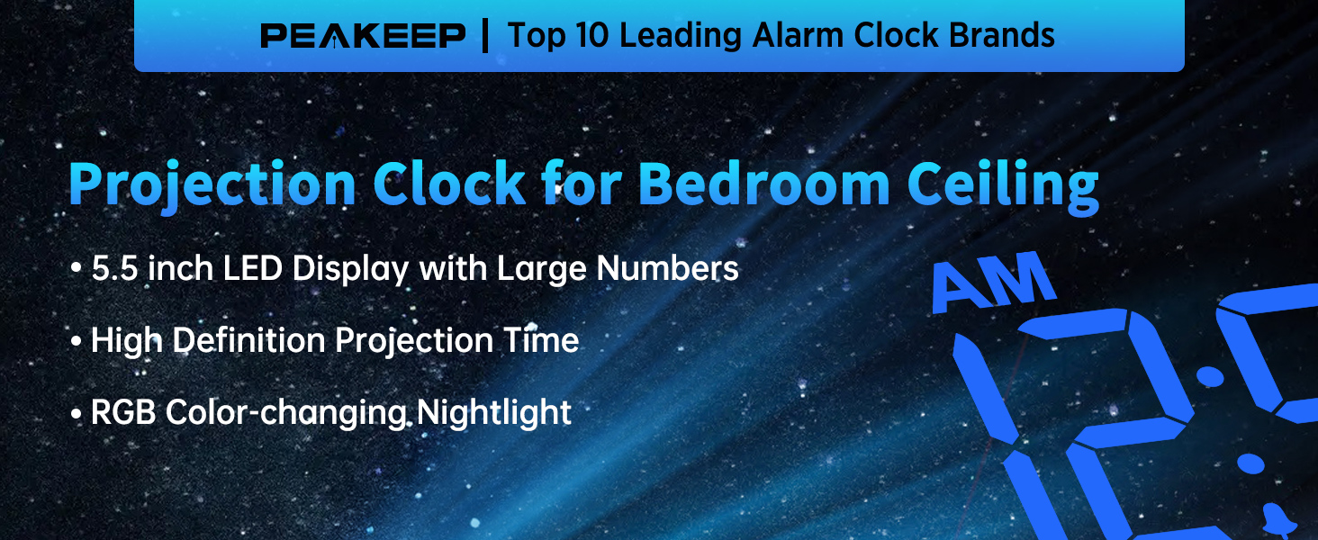 projection clock for bedroom ceiling