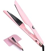 LANDOT Flat Iron Hair Straightener and Curler 2-in-1, Twist Ceramic Straightening Curling Iron fo...