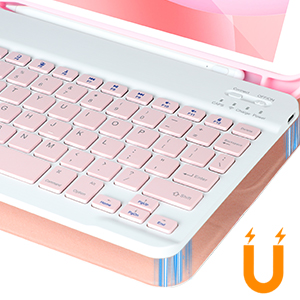 Magnetic Detachable Bluetooth Keyboard