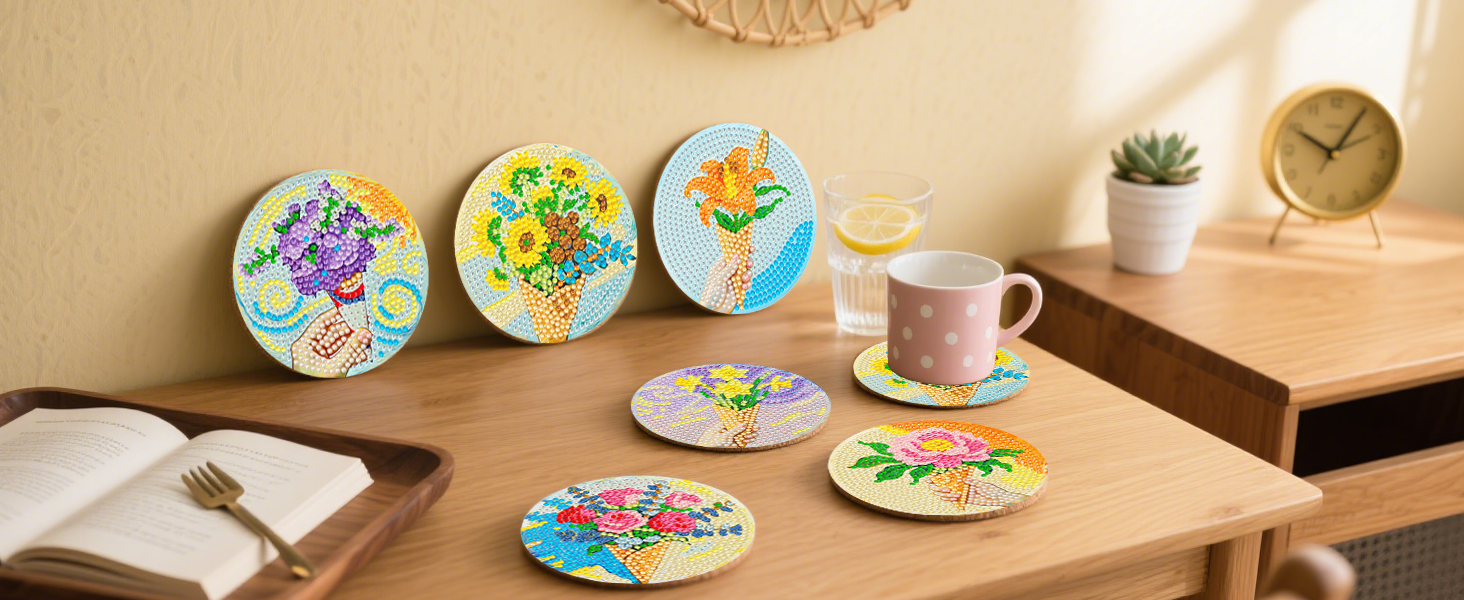 Diamond Art Coasters Kit