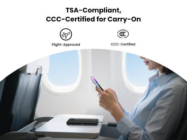 Flight-Approved PISEN 3C Certified Power Bank