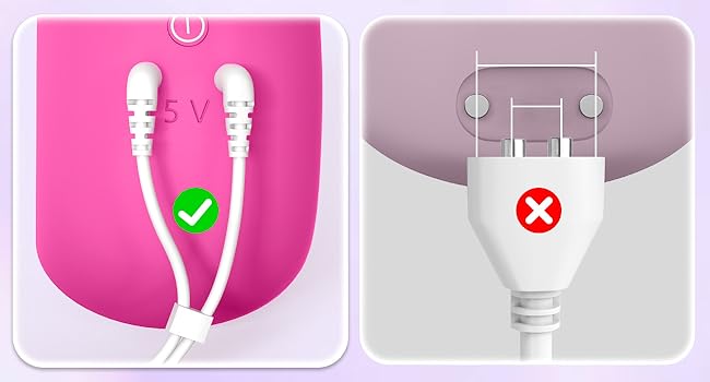Split Adjustable Charging Cable for Massagers,Rechargeable Toys,Electric Toothbrushes and More