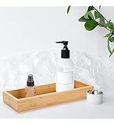 Bamboo Bathroom Tray, Bathroom Vanity Tray, Bathroom Trays for Counter, Toilet Tank Tray, Toilet ...