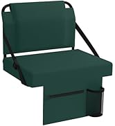 janiry Stadium Seat for Bleachers with Back Support,Portable Bleacher Chairs with Back and Cushio...