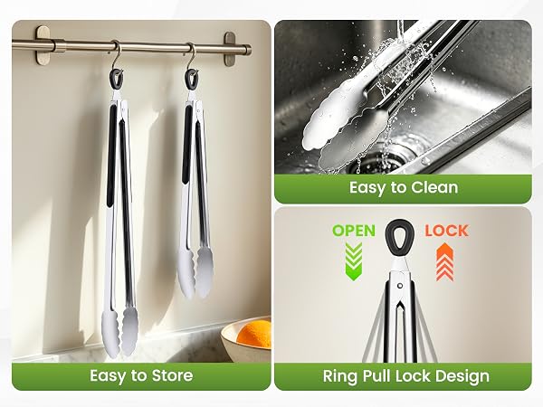 17inch stainless steel tongs